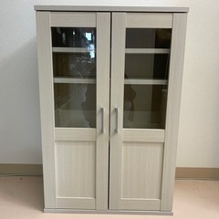 美原店 キッチンボード 食器棚 キャビネット　ホワイト