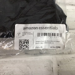 W124  未着用　Amazon essentials  メンズ　パンツ　ブラック　31W×28L  シンプルの画像