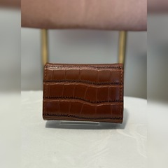 Crocodile fake leather card case  の画像