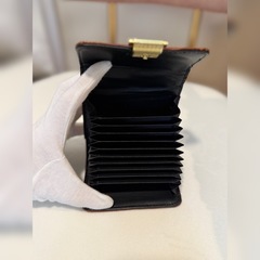 Crocodile fake leather card case  の画像
