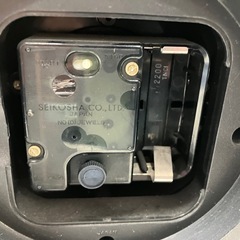 ☆値下げ☆A2506-044 SEIKO 木製 置時計 台セパレートタイプ 動作確認済み 中古 現状お渡しの画像