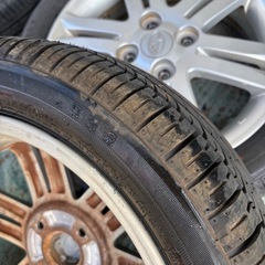 バリ山 ダイハツ スバル 15インチ 165/55R15 タイヤ ホイールの画像