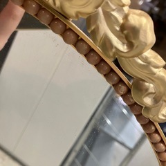 A2506-042 アンティーク風 壁掛けミラー キズ 汚れありの画像