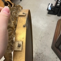 A2506-042 アンティーク風 壁掛けミラー キズ 汚れありの画像