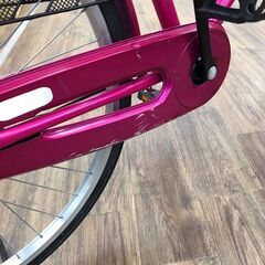 【ジャングル広陵店】自転車　26インチ　オートライト　ピンクの画像