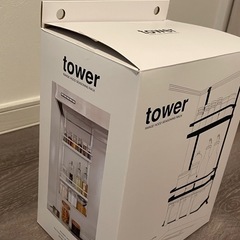 【未使用】tower　レンジフード調味料ラック 3段の画像