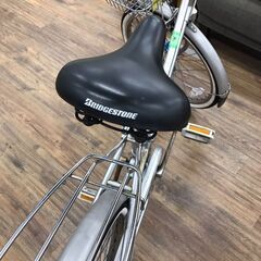 【ジャングル広陵店】自転車　変速付き　シルバー　22インチの画像