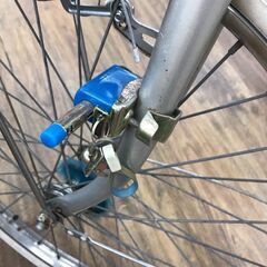 【ジャングル広陵店】自転車　変速付き　シルバー　22インチの画像