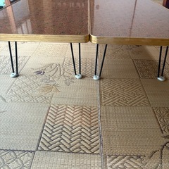 折りたたみローテーブル　2脚セット
 の画像