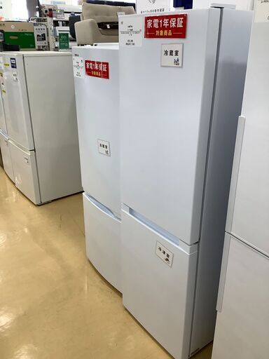 【1年間動作保証付き】comfee　2ドア冷蔵庫　RCB179WH　 2024年製　173L　ドアポケット割れ有