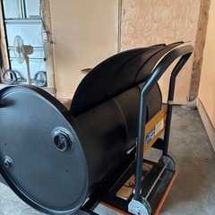 ドラム缶ベンチの画像