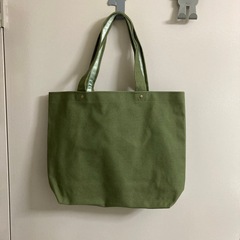 帆布のトートバッグ　モスグリーン