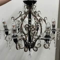 H2506-046 シャンデリア アンティーク風 LED 点灯確...