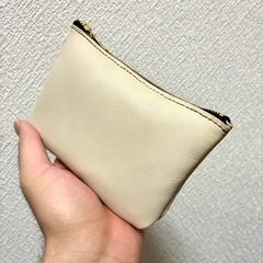 姫路レザー使用　小物入れポーチ