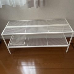 IKEAローボードBAGGEBOバッゲボーテレビ台アルミスチール...
