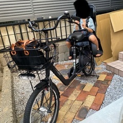 子ども後ろ乗せ　20インチ自転車