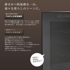★16本収納★ ワインセラー ペルチェ方式 エコ 温度管理表示 庫内ライトの画像