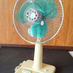 レトロ扇風機　首振り　３０cm　タイマー付き　完動品