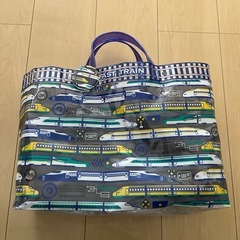 新幹線デザインのプールバッグ　プラレール　スイミングバッグ