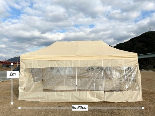 ワンタッチテント　タープ　キャンプ　BBQ 部活の熱中症対策