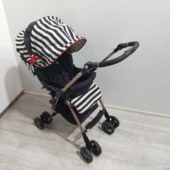 pigeon ピジョン/ベビーカー /Mahalo マハロ /両対面A型 /ベビー用品 /外出、移動用品 /ホリゾンタルストライプ/C0ER0103の画像
