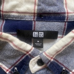 メンズ　UNIQLO ネルシャツの画像