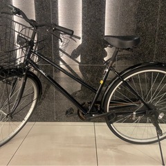 美品 AFFICHE 26インチ 自転車 シティサイクル　カゴ付き自転車の画像