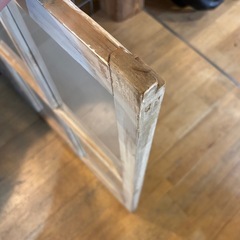 ガラス格子窓 アンティーク古建具　の画像