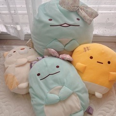 すみっこぐらし　ぬいぐるみセット　ジャンボ　リュック　コーン　ね...