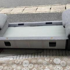 ★北九州、福岡市周辺配送可【ニトリ】3人掛け布張りソファ  Nシールド  グレーしもふり  💳自社配送時🌟代引き可💳※現金、クレジット、スマホ決済対応※  【配送希望は要決済前問い合わせ】の画像