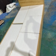 ニトリベッドフレーム レザレードマットレス セット シングル 美品 目立ったシミ無し！の画像