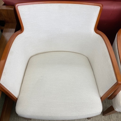【ジモティー割引で最大15％OFF⭐️】 1人掛けソファー ホワイト