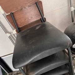 アイアンテーブル×イス4脚の画像