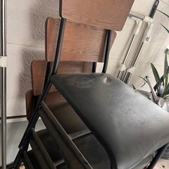 アイアンテーブル×イス4脚の画像