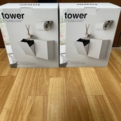 tower ウォールトイレポット&収納ケース【石膏ボード用ピン付き】