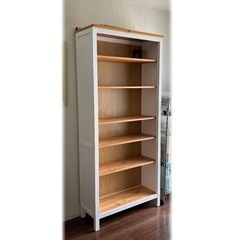IKEA　HEMNES ヘムネス 本棚, ホワイトステイン/ライ...