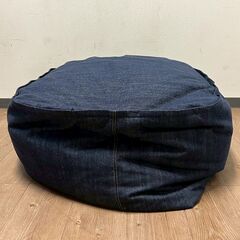 トップバリュ 大型 リラクシングソファ デニム調 HC-HRS0523AT191 クッションの画像