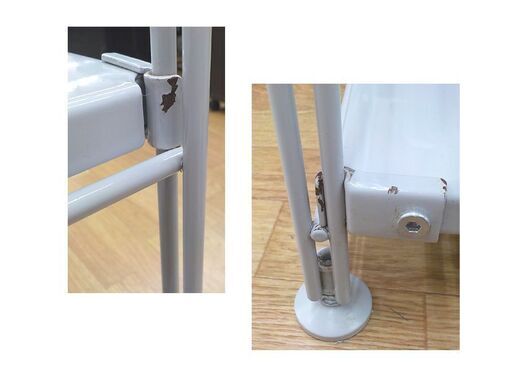 商談中　無印良品 スチールユニットシェルフ 幅84㎝ ライトグレー 3段 棚 収納棚 MUJI 西岡店