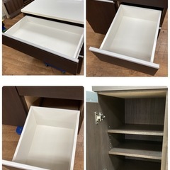 S787 ⭐ NITORI ニトリキッチンカウンター カップボード 食器棚 幅80cm USED の画像