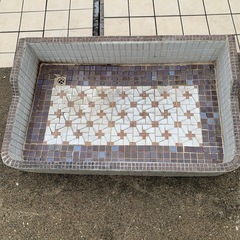 タイルシンク　昭和レトロ　シンク　流し台　屋外　