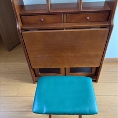 折りたたみ家具調デスク&折りたたみ椅子