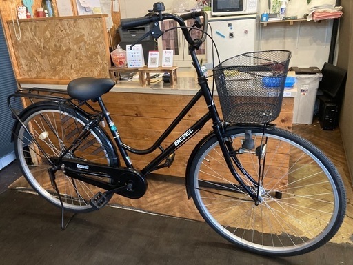 【後輪タイヤ・チューブ新品！】シングルギア　27インチ自転車　ブラック