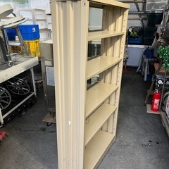 KOKUYO コクヨ スチール棚 スチールラック オープンシェルフ 5段 書棚 カラー : アイボリー 中古品 ③の画像