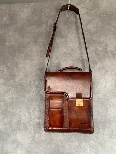 【創業130周年/青木鞄】レザー ビジネスバッグ ブラウン