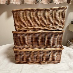 美品 カゴ 大 小 収納　6個セットの画像
