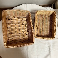 美品 カゴ 大 小 収納　6個セットの画像