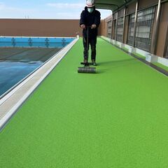 マンションや大規模施設の屋上防水工事、床工事スタッフ募集の画像