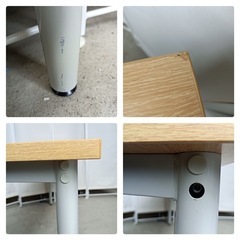 [八5378]  白井産業　長テーブル　オフィスコ　OFC-7014S  NA/IV   外形寸法　幅1400㎜  奥行き454㎜  高さ700㎜の画像