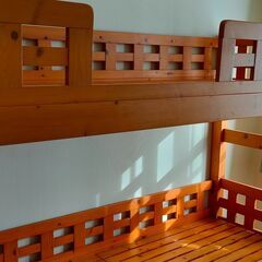 木製二段ベット【引取り可能な方】の画像