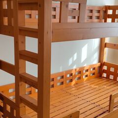 木製二段ベット【引取り可能な方】の画像